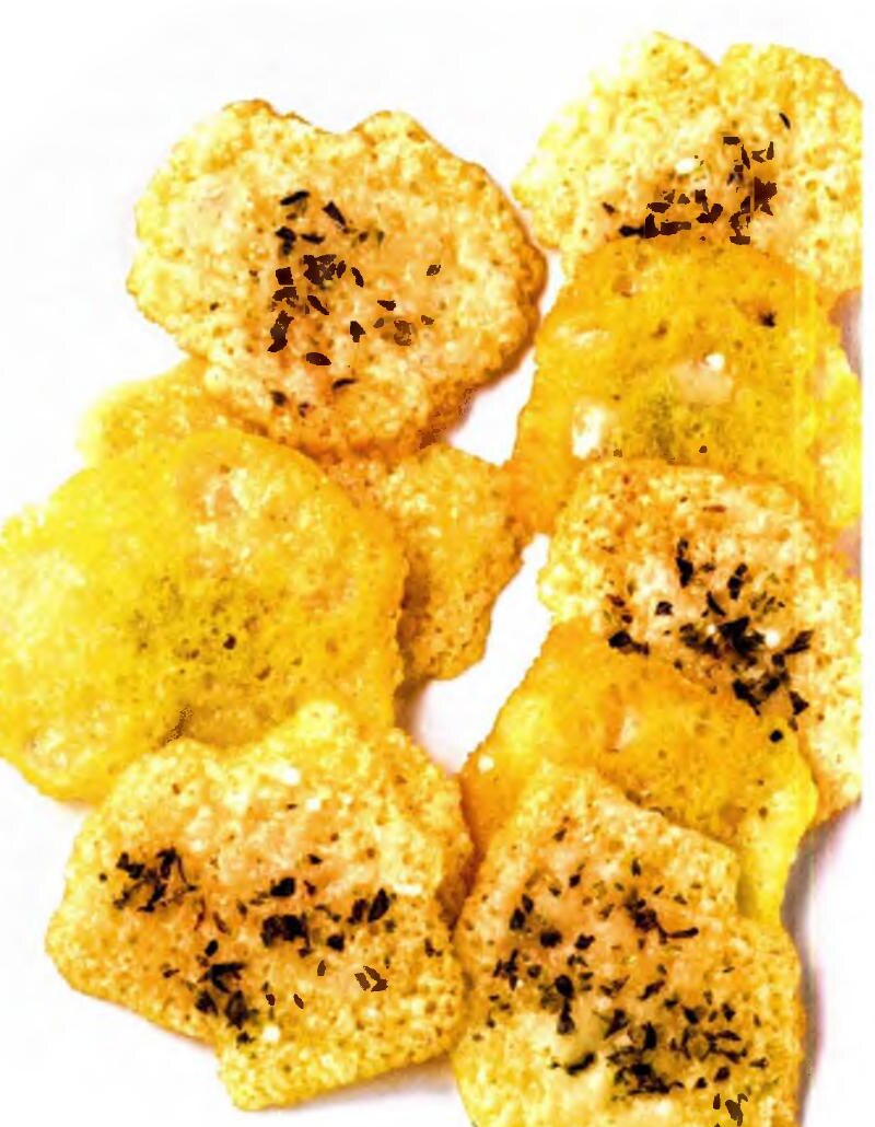 Chips de parmesan à l’origan