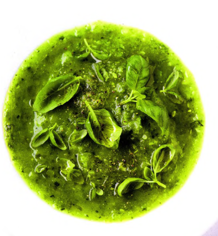 Gaspacho de courgettes au basilic