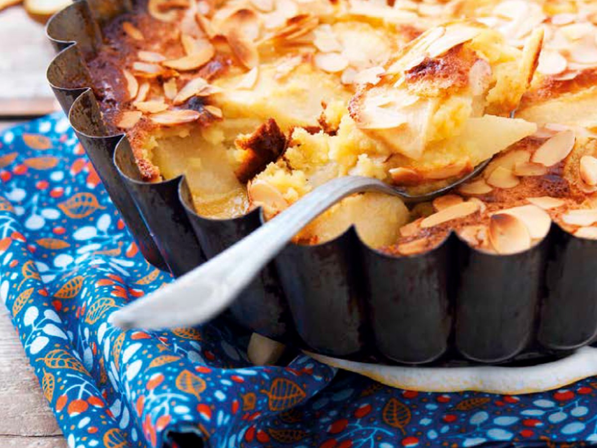 Gratin de poires aux amandes