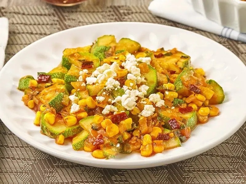 Poêlée de courgettes à la mexicaine