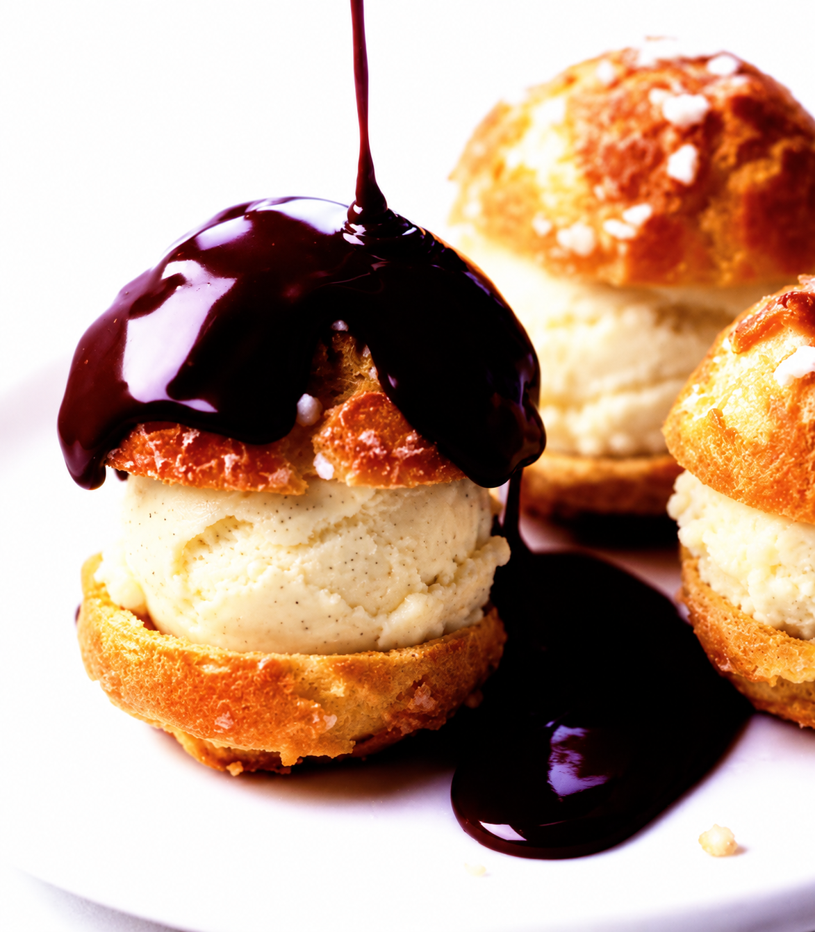 Profiteroles au chocolat