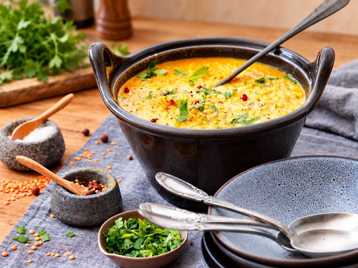 Soupe de lentilles corail