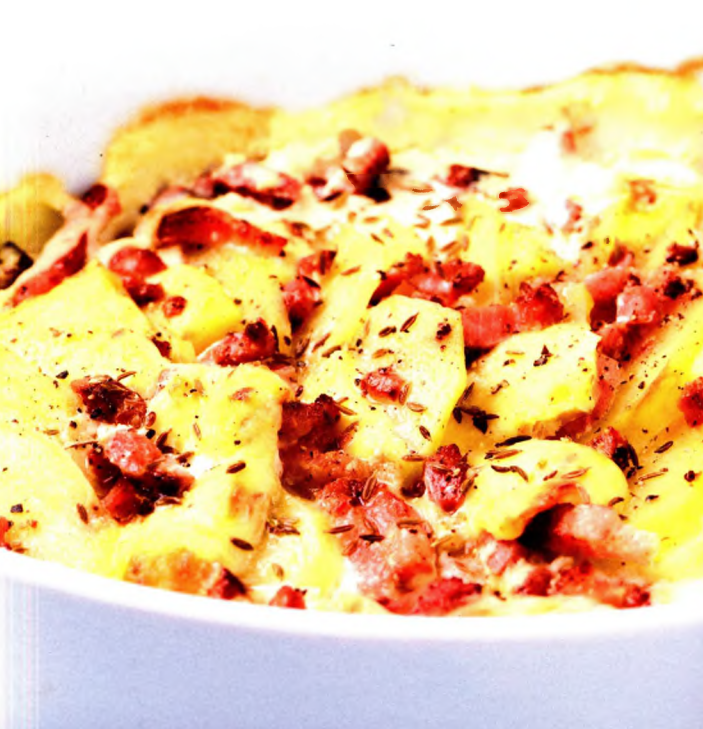 Tartiflette au gouda au cumin