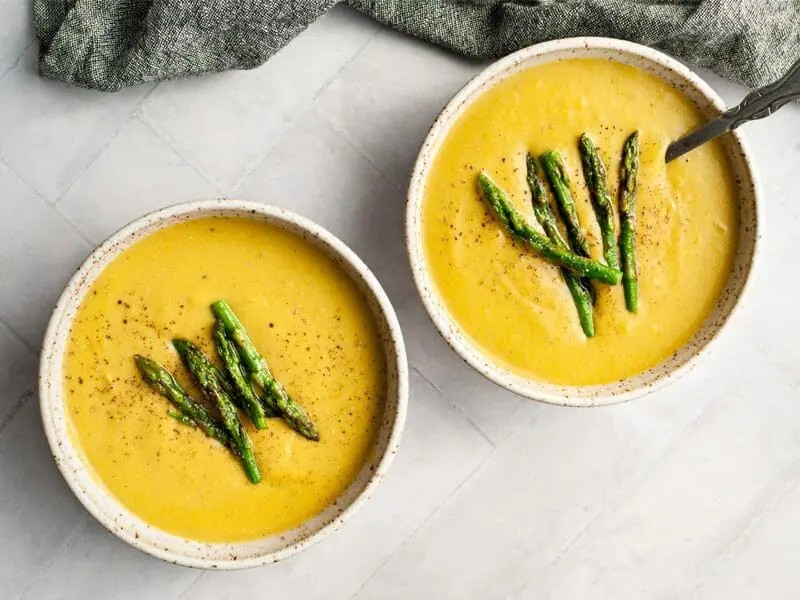 Velouté d’asperges et carottes